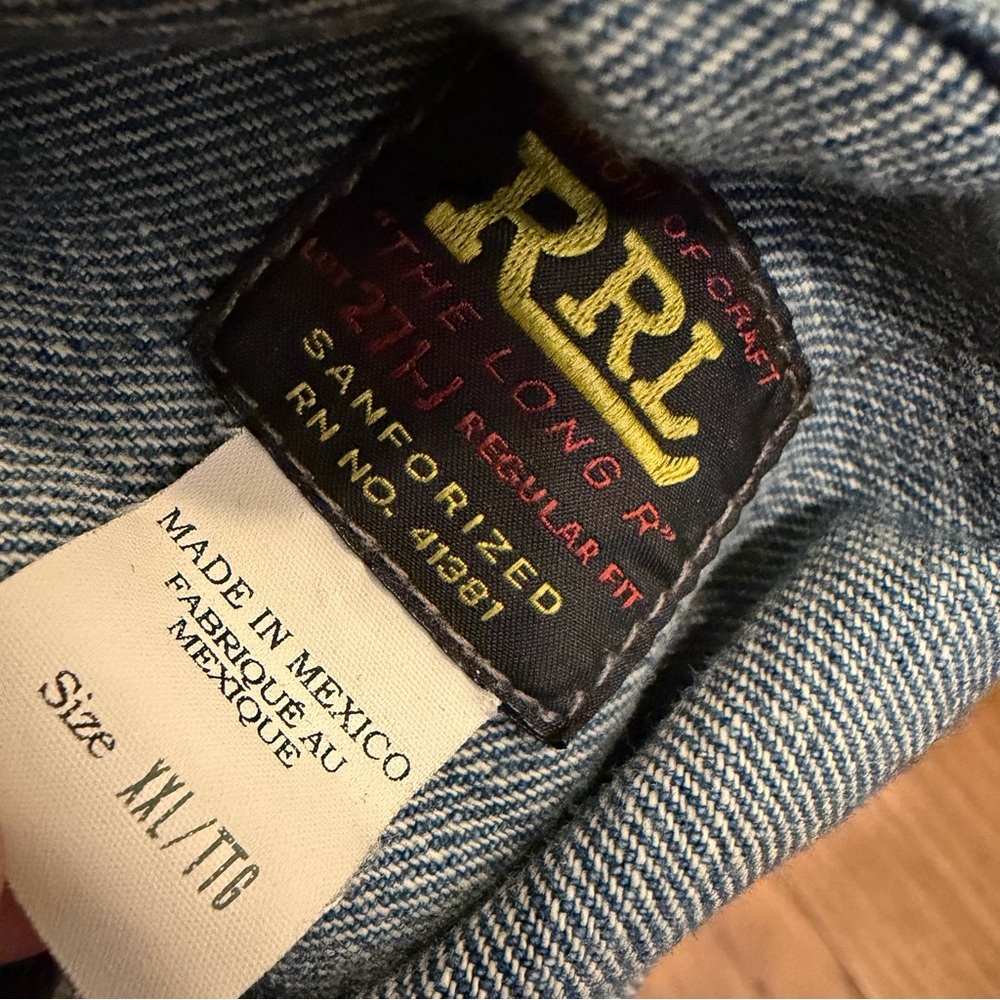 Ralph Lauren Men's Denim Jacket size XXL TTG - Picture 13 of 14